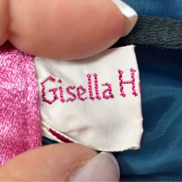 Vtg 1960s GISELLA HINEMANN Patchwork Satin Multicolor Wrap Skirt Exquisite OS - Picture 9 of 10